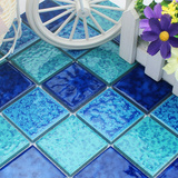 地中海蓝色马赛克 防滑地砖 浴室瓷砖 陶瓷马塞克 厨房卫生间装修