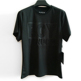 boylondon短袖t恤男 2016新款T 短袖 T恤 男 女 上衣 烫字母 黑色