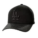 【韩国代购】MLB专柜正品 2014夏新款亮片帽檐酷炫闪耀LA棒球帽子