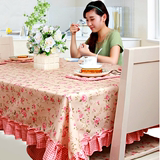 餐桌布椅套椅垫套装长方形茶几桌布布艺蕾丝圆形正台布椅子套家用