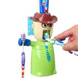 爱情勇士洗漱套装吸盘牙刷架创意自动挤牙膏器带情侣刷牙杯漱口杯