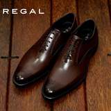REGAL丽格商务正装男鞋固特异透气真皮男士皮鞋T28B