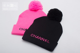 现货 SSUR Channel 圣诞节限定 带球 冷帽 针织毛线帽 保暖 情侣
