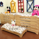 厂家直销幼儿园专用床幼儿园实木床/儿童木板床重叠床儿童午睡床