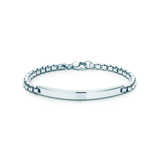美国Tiffany专柜代购 - Venetian link ID bracelet 银手链
