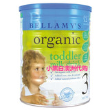 澳洲直邮原装进口bellamy's贝拉米3段有机婴儿牛奶粉900g罐装
