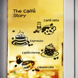 韩版咖啡杯贴纸 橱窗玻璃餐厅店装饰 奶茶甜品店咖啡厅装饰墙贴画