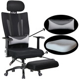 可躺网布家用电脑椅子人体工学办公职员转椅靠背老板休闲座椅特价