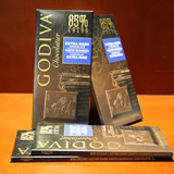 进口高迪瓦GODIVA歌帝梵85%可可手工黑巧克力砖排块片 烘焙小零食