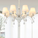 现代简约样板房客厅水晶吊灯简欧风格餐厅卧室吸顶两用吊灯饭厅灯