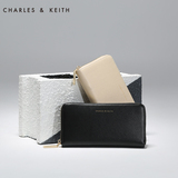 Charles Keith [6.6折]钱包女 CK2-10700033 欧美长款拉链大钞夹