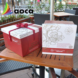 红色喜庆金牡丹生日蛋糕盒子6寸8寸10寸12 厂家批发烘焙包装包邮