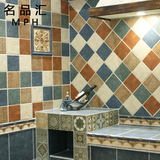 地中海五彩仿古砖  美式厨房哑光瓷砖 卫生间墙砖厕所防滑地砖300