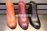 西村名物2015年冬季新品X254S41672专柜正品代购高跟粗跟短靴女鞋