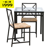 沈阳深圳宁波上海宜家代购IKEA家居格兰纳  一桌二椅餐桌椅子组合