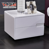 VVG精品家具 现代简约时尚烤漆床边柜高档床头柜储物柜 五包到家