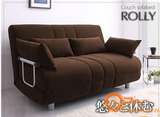 布艺多功能沙发床1.2米懒人实木可折叠沙发床1.5单人双人