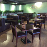 西餐厅桌椅 甜品店餐桌椅沙发卡座咖啡厅餐桌椅组合 主题餐厅家具