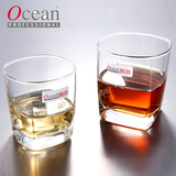 泰国进口Ocean四方玻璃杯 创意无铅透明耐热水杯酒杯威士忌杯子