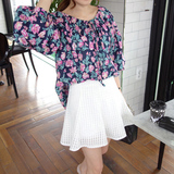 2015夏季新款韩版短裙蕾丝半身裙修身显瘦A字裙黑色半镂空小伞裙