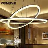 为美创意LED客厅灯实心亚克力吊灯饰时尚简约餐厅客厅书房吊灯
