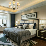 样板房新中式床现代简约家具北欧结婚床酒店客房卧双人室高端床铺