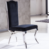 不锈钢餐椅 现代简约时尚餐椅 特价休闲布艺餐椅