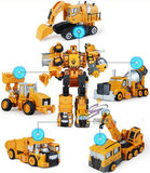 正品变形战神超变金刚合金工程车大力神男孩儿童玩具合体机器人