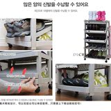 韩国a塑料门边鞋架子 创意简易鞋子整理架 立式收纳架鞋柜多层