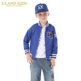 Eland Kids韩国衣恋童装2016新款男童拉链接夹克外套棒球服