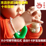 宝宝银手镯脚镯s999长命锁儿童银饰品小孩纯银锁婴儿满月礼盒套装