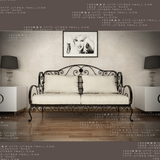 促销1869 欧式铁艺大小户型组合沙发沙发床简约田园双人三人SF023