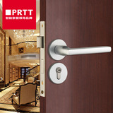 PRTT002门锁通用型锁室内门 静音太空铝分体门锁现代三件套正品