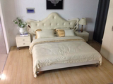 sunhoo双人床 1.5/1.8米现代欧式床/板式床 烤漆卧室家具床12S001