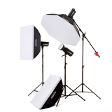 神牛DP1000W影室闪光灯摄影灯摄影棚3灯套装 家私类摄影器材