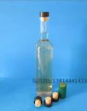 批发500ml红酒瓶透明玻璃瓶葡萄酒瓶干红药酒自酿酒瓶送木塞胶套