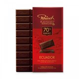 德国进口 Rausch劳士/劳斯 腾巴多罗种植园 70%可可 黑巧克力100g