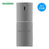 Ronshen/容声 BCD-210YM/TA三门冰箱不锈钢面板电脑温控宽幅变温