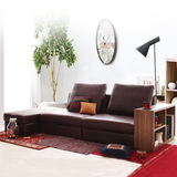 日式时尚客厅小户型多功能皮艺沙发床 可折叠带收纳沙发床双人