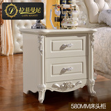 拉菲曼尼 欧式床头柜 法式白色柜子 实木床头柜 收纳柜 FB012