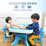 韩版宝宝书桌幼儿园吃饭桌子儿童桌椅套装环保塑料卡通儿童学习桌