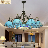 蒂凡尼 欧式复古灯古典地中海简单吊灯卧室餐厅客厅8+1灯饰灯具