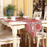 现代中式刺绣桌旗台布餐桌垫布艺装饰酒店餐桌盖巾茶几布餐桌桌布