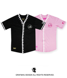 GRAF™ 90 RULES潮流新规则复古几何门襟黑白/粉红棒球短袖外套