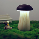 可爱蘑菇便携移动电源小夜灯床头灯充电宝两用创意生日礼物送女生