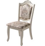 欧式餐椅实木象牙白色酒店家用餐桌椅组合新款雕花椅子厂家直销