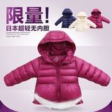 超轻婴儿冬装0-1-2-3-4岁女宝宝羽绒服女童儿童轻便羽绒服中长款