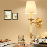全铜欧式壁灯单头客厅壁灯过道走廊壁灯卧室床头壁灯饰 Y001-1B