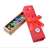 i明治雪吻巴旦木巧克力8粒长方形精致镂空礼盒结婚庆喜糖果礼物
