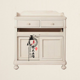 定制美式实木餐边柜 客厅展示柜 酒柜 碗柜 上海美式乡村欧式家具